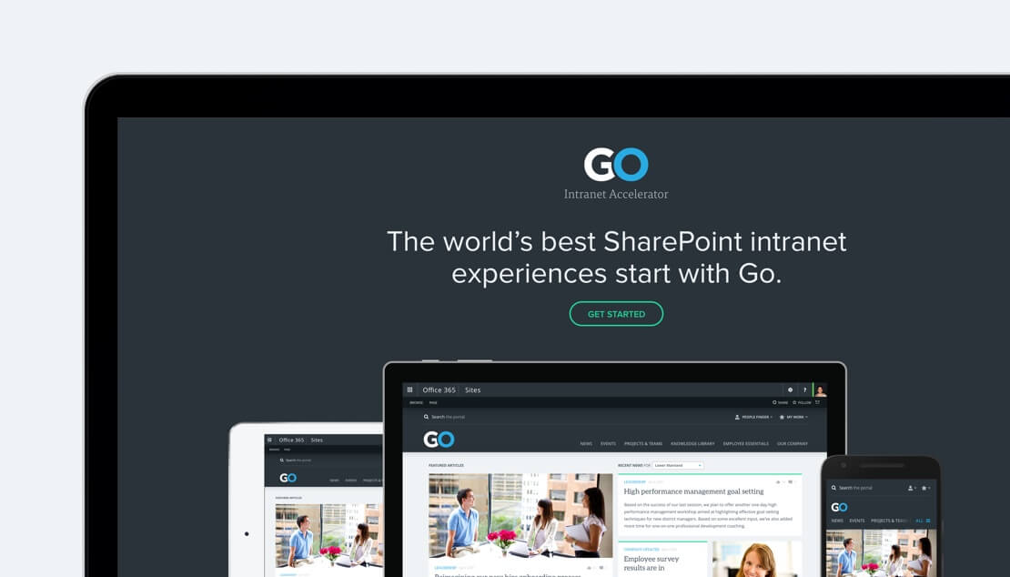 Connect with Go marketing website